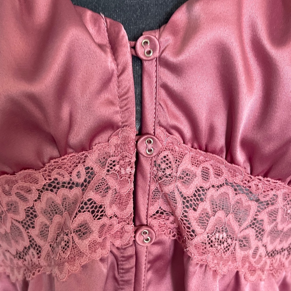 VENUS Satin Pink Lace Camisole - Picture 2 of 4